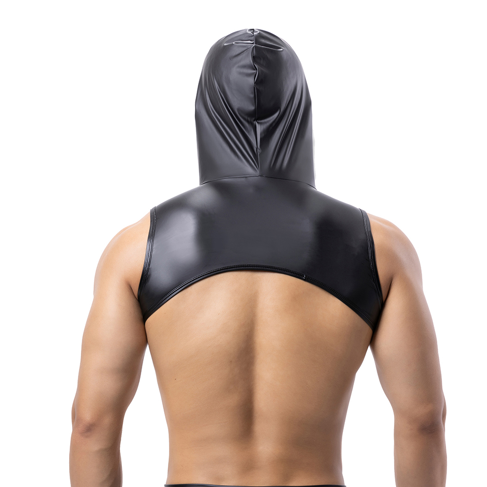 Men Faux Leather Hooded Fitnes - Gymnastics Rings のレビューと価格