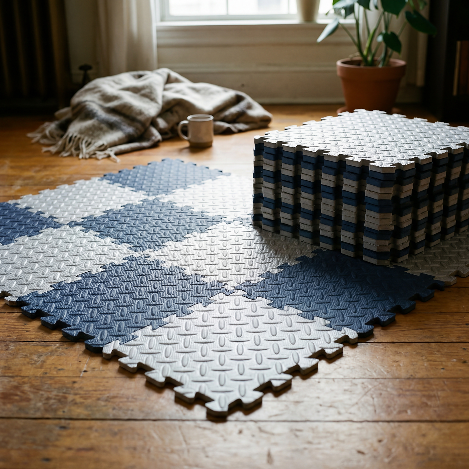 8Pcs 60x60cm EVA Foam Floor Ma - Yoga Fitness Hotel のレビューと価格