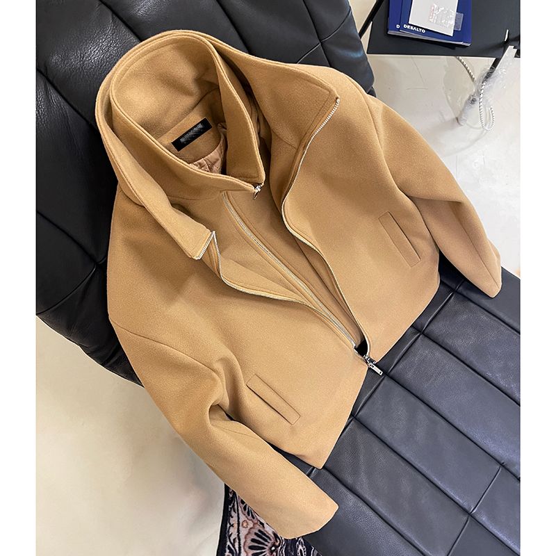 Wool Blend Jacket Man Black Me - Yoga Fitness Health のレビューと価格