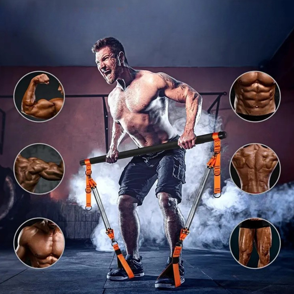 Portable Weighted Exercise Pil - Yoga Fitness Bar のレビューと価格