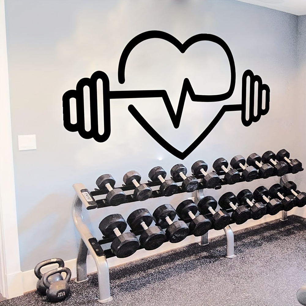 Large Heart-Shaped Barbell Wal - Yoga Fitness Health のレビューと価格