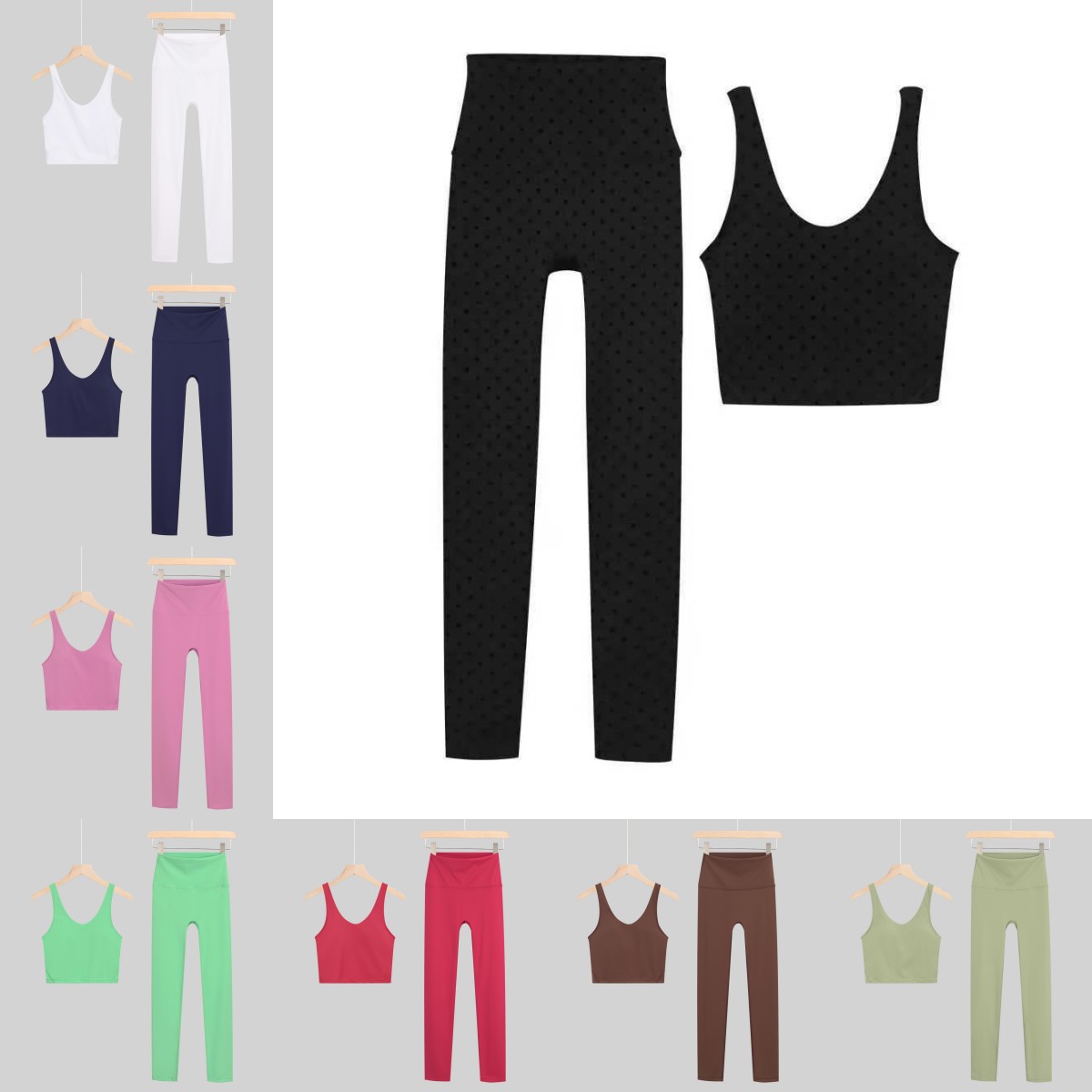 Designer Women Yoga Set U-shap - Yoga Fitness Outfit のレビューと価格